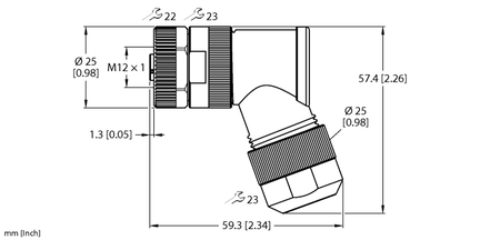 Złącze rozbieralne FW-EWKPM0514-PK-S-0813 - Turck