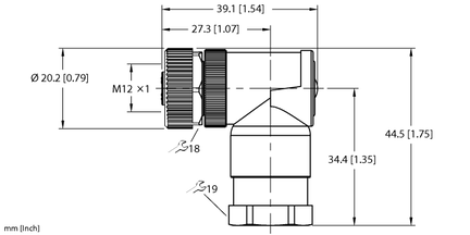 Złącze rozbieralne FW-EWKPM0414-PS-S-0810 - Turck