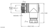 Złącze rozbieralne FW-EWKPM0414-PS-S-0608 - Turck