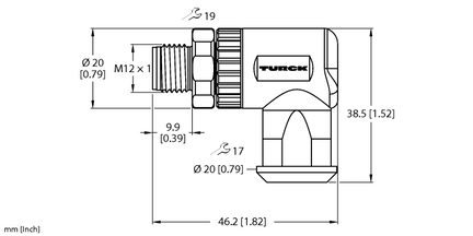 Złącze rozbieralne FW-EWSPV0416-SA-S-0408 - Turck