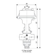 Zawory Rocky przewodowe 3/2, seria TPC - Airtec