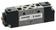 Zawór 5/2 z gw. M5 powrót impuls pneum. (E-0444) seria E - Univer