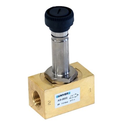 Elektrozawór mini 2/2 NC śr.6, G1/4 (AB-0833) seria U2 (AB) - Univer