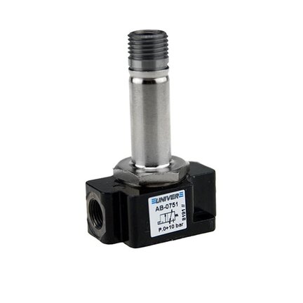 Elektrozawór mini 3/2 NC śr.2,4 G1/8 (AB-0751) seria U2 (AB) - Univer
