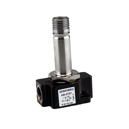 Elektrozawór mini 3/2 NC śr.2,4 G1/8 (AB-0757) seria U2 (AB) - Univer