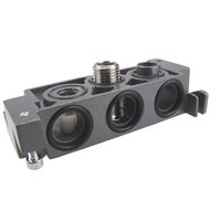 Płyta przyłączeniowa z odpowietrzeniem do płyty, regulacja przepływu G1/4 (CP-9100) - Univer
