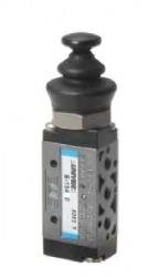 Zawór 5/2 M5 z przyciskiem bistabilnym (E-15420A) seria E - Univer