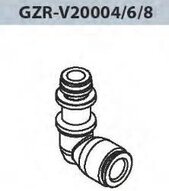 Złączka kątowa przewód 4 mm (GZR-V20004) - Univer