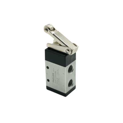 Zawory krańcowe sterowane dźwignią z rolką 3/2 G 1/8" i G 1/4", seria JLW - PNEUER