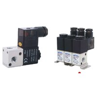 Elektrozawory bezpośredniego działania 3/2 (NC) M5 i G 1/8" indywidualne i do montażu szeregowego, seria 3V1 - Airtac