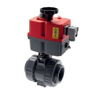 Zawory kulowe PVC-U z napędem elektrycznym DN16, z gwintem wewnętrznym/złączką klejoną - Koly Deutschland
