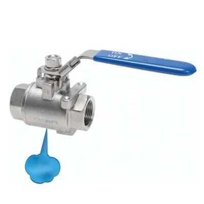 Zawór kulowy z odpowietrzeniem GW/GW 1/4" PN16 316 - Air-Com