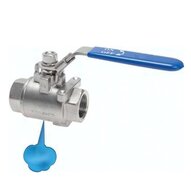 Zawór kulowy z odpowietrzeniem GW/GW 1 1/2" PN16 316 - Air-Com