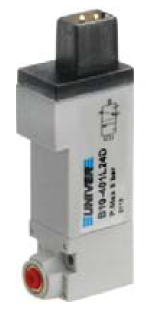 Nanozawór 10 mm 3/2 NC złącze 90 st. (styki chronione) (B10-401L24D) seria B10 - Univer