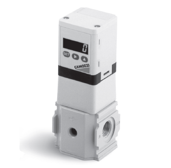 Regulatory ciśnienia cyfrowe, elektropneumatyczne G1/4 i G3/8, seria ER200 - Camozzi