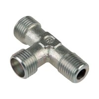Trójniki hydrauliczne, gwinty zewnętrzne, stal ocynkowana - Air-Com