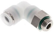 Złączka kątowa wtykowa G 3/8-10, IQS-PVDF - Sang-A