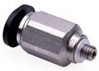 Złączka prosta wtykowa mini GZ G1/8 D=4mm GPC401-M