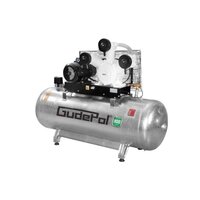 Sprężarka tłokowa bezolejowa, 10 bar, 7,5 kW, 1150 l,min., zbiornik 500 l (HDO 100/500/1150) - Gudepol
