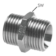 Nyple gwintowane (gwinty zewnętrzne cylindryczne), PN40 - Air-Com