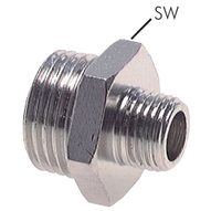 Nyple gwintowane (gwinty zewnętrzne cylindryczne), PN40 - Air-Com