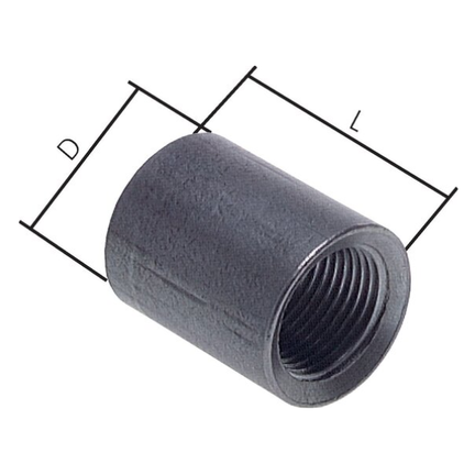 Mufa spawana Rp 3"-34mm, ST 37-2 (DIN2986-pól)