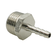 Króćce na wąż, G1/8"-G1 1/2", gwint zewnętrzny, mosiądz niklowany - Air-Com