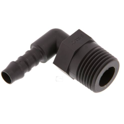 Tuleja gwintowana katowa R 3/8"-12mm, PA 6