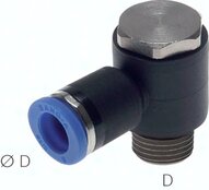 Złączki kątowe wtykowe Banjo M5 - G 1/2", oring, pod klucz sześciokątny - Sang-A