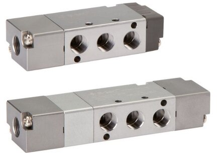 Zawory pneumatyczne 5/2 i 5/3 G1/8", seria RV10 - EMC