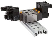 Płyty zaworowe do zaworów pneumatycznych i elektrozaworów 3/2, 5/2-5/3 serii RV10-RV40 - EMC
