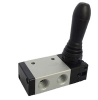 Zawory ręczne sterowane dźwignią 3/2 G 1/4" seria JLR - PNEUER