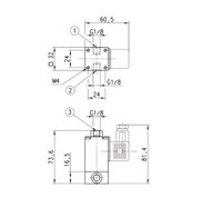 Elektrozawór 3/2 NC, monostabilny, G1/8, seria 6 - Camozzi