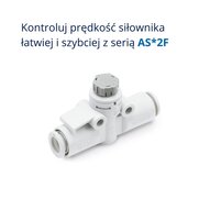 Zawór dławiąco-zwrotny (AS1002F-07A) - SMC