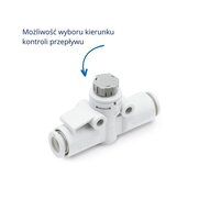 Zawór dławiąco-zwrotny (AS1002F-07A) - SMC