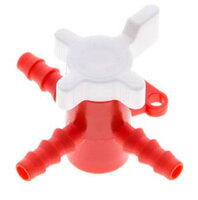 Zawór do węży laboratoryjnych 3-drogowy (PE/PP), 9 (3/8") mm, forma T
