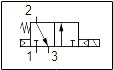 Elektrozawór 3/2 NC G1/4 24V DC - PNEUER