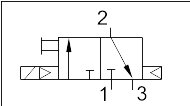 Elektrozawór 3/2 G 1/4 (NC), 230 V AC