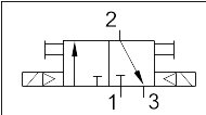Elektrozawór 3/2 G 1/4 bistabilny, 24 V DC