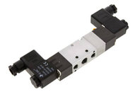 Elektrozawór 5/3 G1/4 (odpowietrzenie G1/8), w poł. środkowym odcięty, 24 V DC