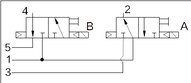 Elektrozawór 2x3/2 NC/NO do wyspy zaworowej  S1V - Emc