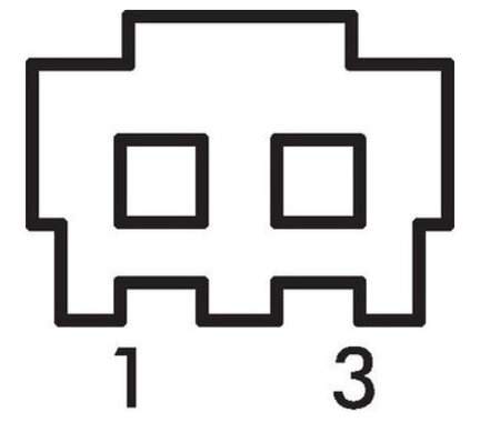 Wtyczka 2-biegunowa, 6,8x3,2 mm, przewód 1,0 m