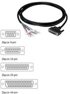 Kabel przyłączeniowy z wtykiem D-sub, 9-PIN, 3 m