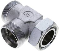 Trójnik hydrauliczny L, nastawny, gwintowany 42 L (M52x2), uszczelnienie stożkowe, stal ocynkowana