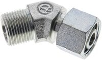Kolanko hydrauliczne 45 st., nastawne, gwintowane 12 S (M20x1,5), uszczelnienie stożkowe, stal ocynkowana