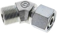 Kolanko hydrauliczne 45 st., nastawne, gwintowane 12 S (M20x1,5), uszczelnienie stożkowe, stal ocynkowana
