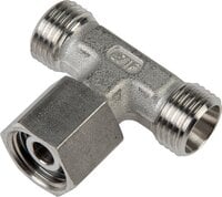 Trójnik hydrauliczny T, gwintowany 8 S (M16x1,5), stal nierdzewna