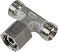Trójnik hydrauliczny T, gwintowany 8 S (M16x1,5), stal nierdzewna