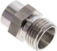 Złączka hydrauliczna prosta, do wspawania, gwintowana 10 L (M16x1,5), stal nierdzewna