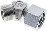 Kolanko hydrauliczne 45 st., nastawne, gwintowane 16 S (M24x1,5), uszczelnienie stożkowe, stal ocynkowana